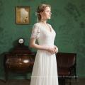 Fashion Lace Embroidered Bride Gown Bondage Low Back White wedding dress gown